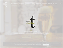 Tablet Screenshot of cerveceriatrebol.com
